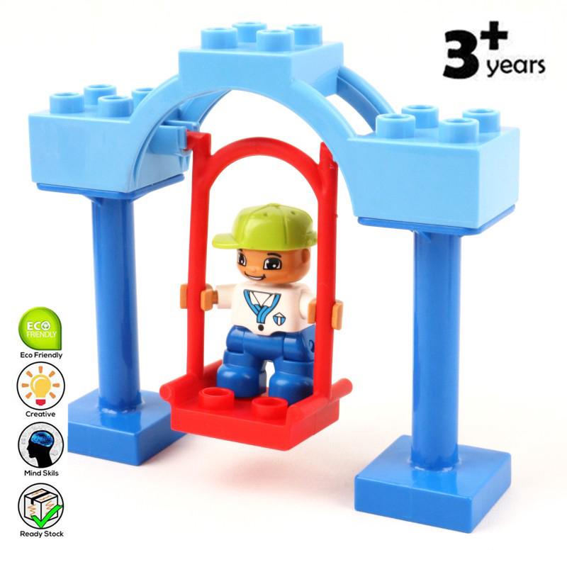 Bộ đồ chơi lắp ráp thủ công GOROCK mô phỏng xích đu dễ thương dành cho bé