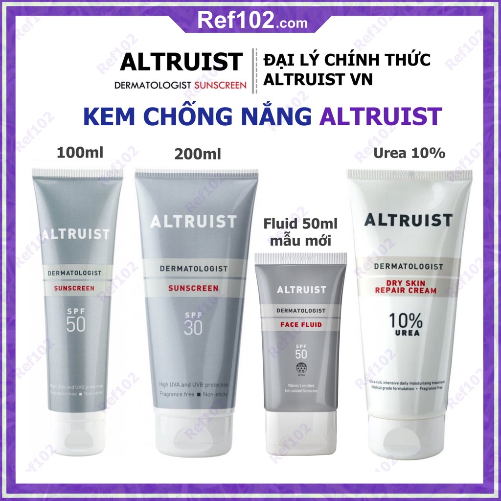 Kem chống nắng Altruist Dermatologist Sunscreen SPF 30 - SPF 50