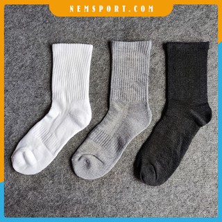 Tất Vớ Thể Thao Nam Cổ Lửng Dệt Kim Cao Cấp