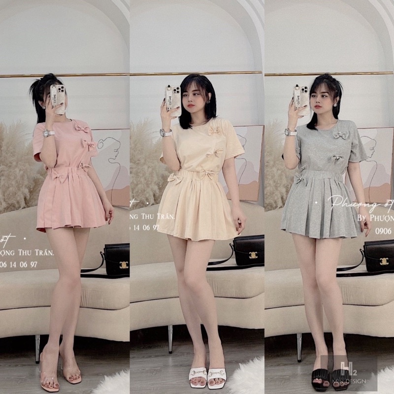 BÁN SỈ BỘ ĐÙI COTTON GẮN NƠ 3M CHO NỮ t