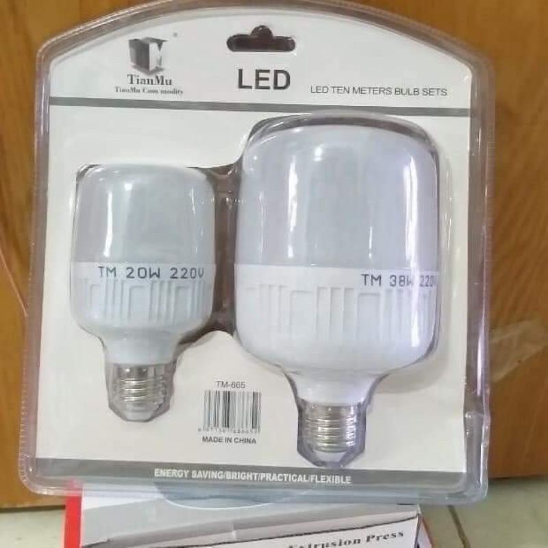 VỈ 2BÓNG ĐÈN LED 30w-10w TIẾT KIỆM ĐIỆN, ÁNH SÁNG TRẮNG KO HẠI MẮT