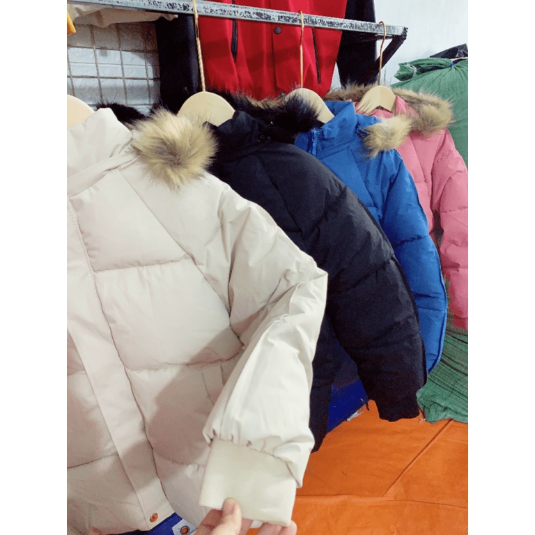 (HCM) ÁO KHOÁC PHAO MÙA ĐÔNG NỮ CÓ MŨ LÔNG VŨ CỰC XINH THỜI TRANG MÙA ĐÔNG ẤM ÁP , GIỮ ẤM CƠ THỂ KME FASHION