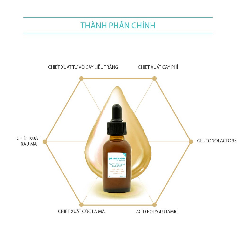 Tẩy tế bào chết dành cho da khô & nhạy cảm Pinacea Soft Peeling Ampoule - 30ml