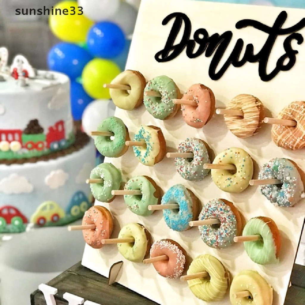 Giá Đỡ Bánh Donut Treo Tường Trang Trí Tiệc Cưới