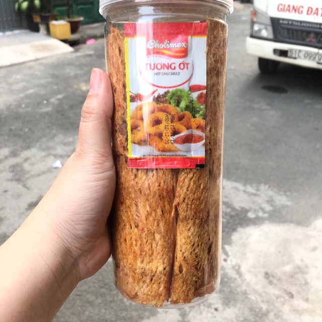 HŨ MỰC CÁN TẨM ƯỚP GIA VỊ HŨ LỚN 200gr