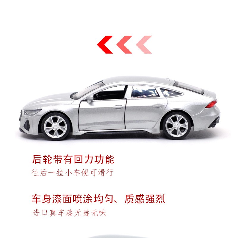 Caipo AUDI RS7 Hợp Kim Được Ủy Quyền Xe Ô Tô Mô Hình 1: 43 Kéo Lại Mở Cửa Bé Trai Trẻ Em Đồ Chơi Hợp Kim Xe Bộ Sưu Tập Đồ Trang Trí Quà Tặng Sinh Nhật