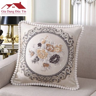 Vỏ gối vuông tựa Tây Âu sang trọng 45cmx45cm.