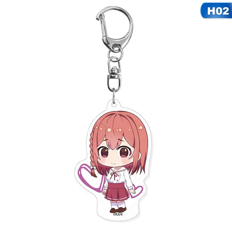 Móc khóa acrylic tròn nhỏ hình nhân vật hoạt hình Asami Mizuhara Chizuru Nanami