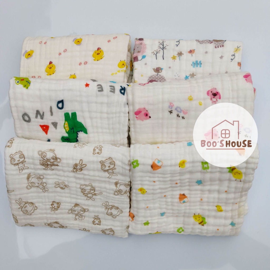 Khăn Tắm Xô 4 Lớp Siêu Thấm Dành Cho Bé