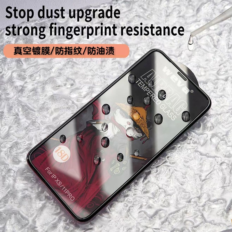 Kính Cường Lực 18D HD + Chống Nhìn Trộm Cho iphone 14 Plus 14 Pro 14 13 12 11 Pro Max 13 12 Mini X XS XR XS Max 6 7 8 Plus