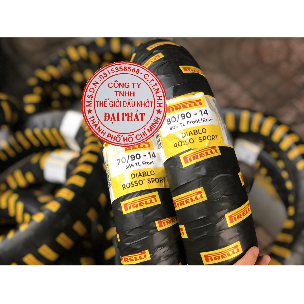 Vỏ Pirelli Diablo Rosso Sport   70/90-14;80/90-14;90/90-14;90/80-14;100/80-14 các size cho xe ga