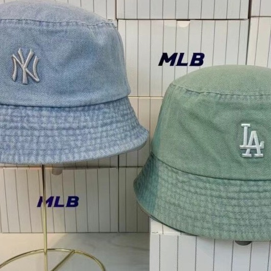 Mũ Bucket Chống Nắng Vải Denim Họa Tiết Chữ Thêu Thời Trang Mùa Hè Phong Cách Hàn Quốc