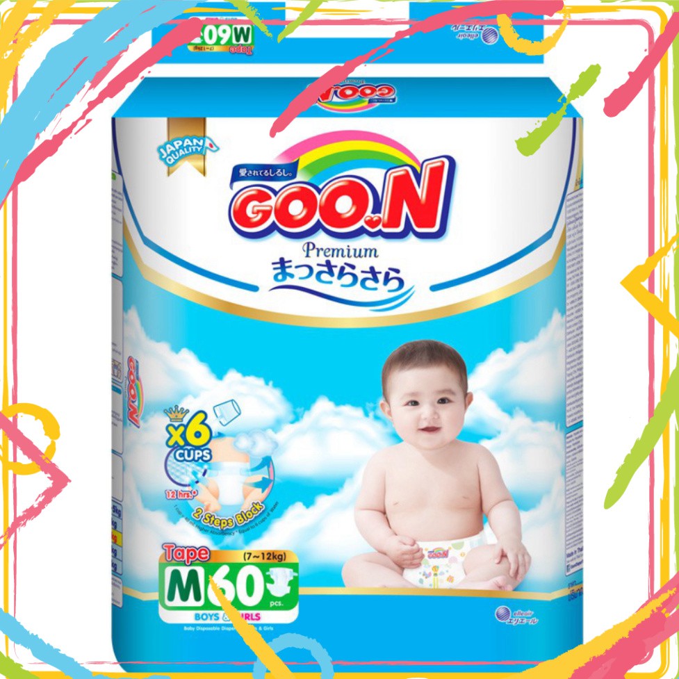 Bỉm Goon Premium đại dán, quần M60/M56/L50/L46/XL46/XL42/XXL36/XXXL26