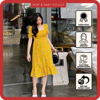 SALE : Đầm bầu bông nhí mặc cả bầu và sau sinh ( có video )
