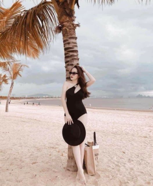 Bikini liền đen lệch vai siêu đẹp mới nhất ( Ảnh chụp thật 100%) | BigBuy360 - bigbuy360.vn