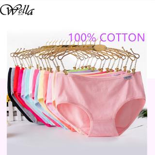 Quần Lót Chất Liệu Vải Cotton 13 Màu Xinh Xắn Dành Cho Nữ