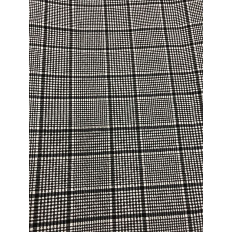 Vải kakie thun sọc Caro - May Vest Đầm Cao Cấp -khúc 0,8m(khổ 1m5)