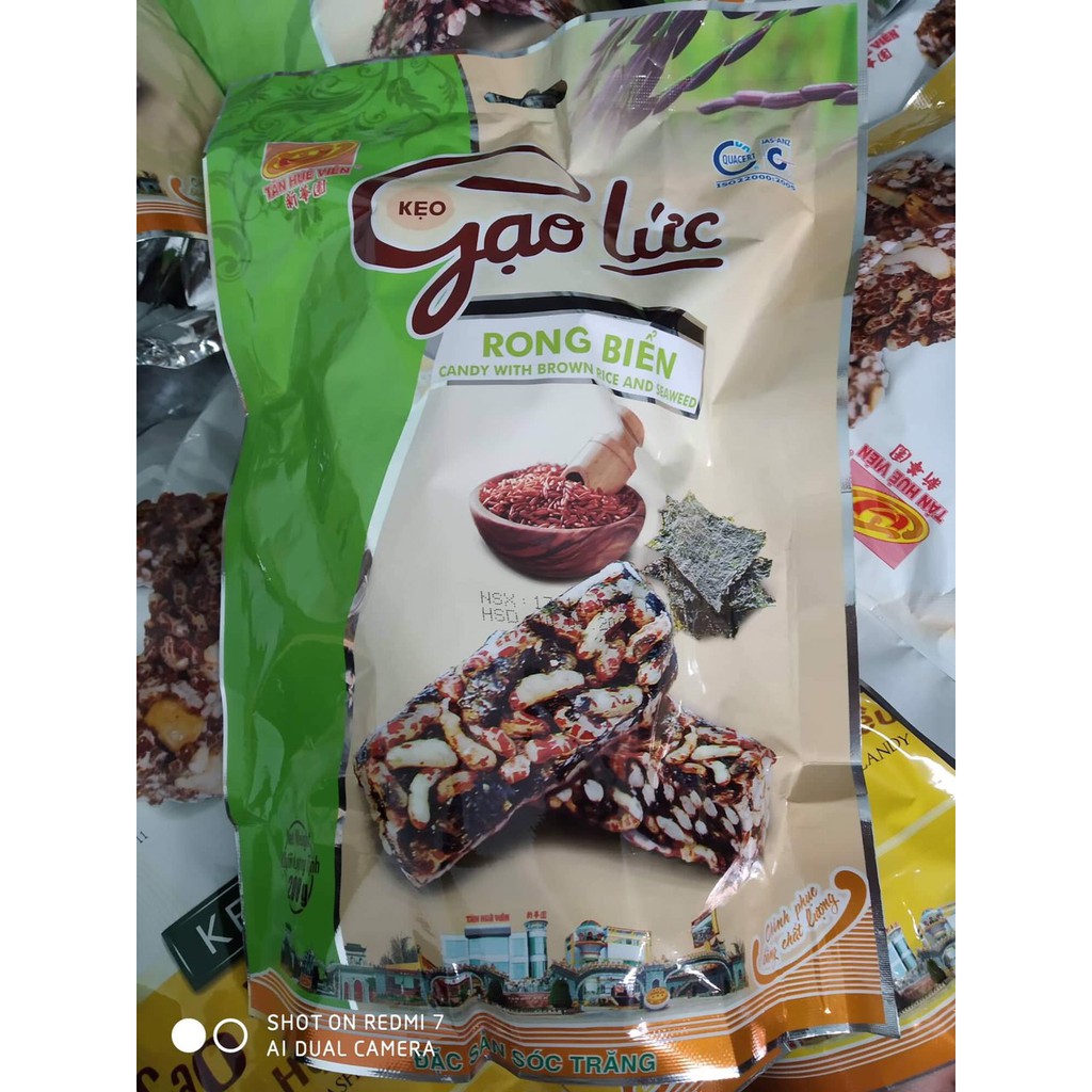 KẸO GẠO LỨT RONG BIỂN TÂN HUÊ VIÊN 200GR