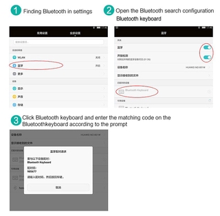 Touchscreen Bluetooth Keyboard for Android Windows System Tablet Laptop Wireless Bluetooth with Touchpad Keyboard