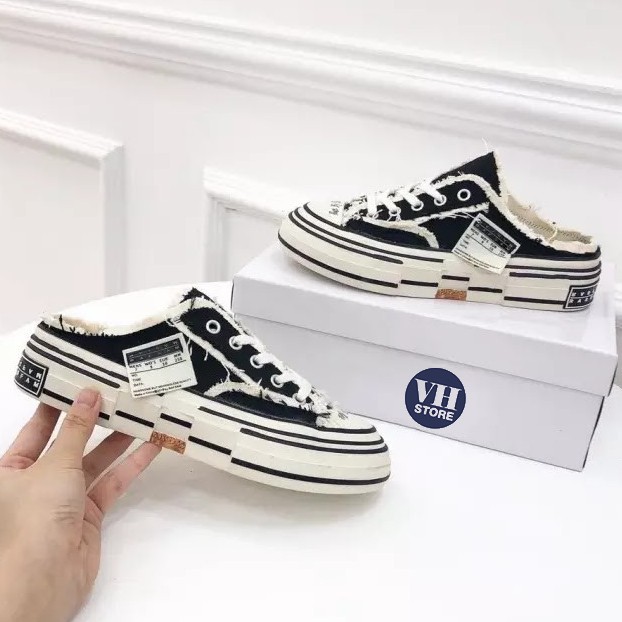 Sục Xvessel, giày đạp gót xvessel, Sneaker đạp gót nam nữ hot 2021 [full box bill]