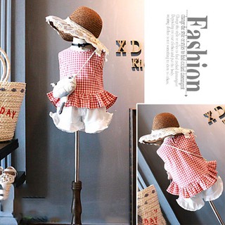 Set áo peplum kèm quần short bé gái