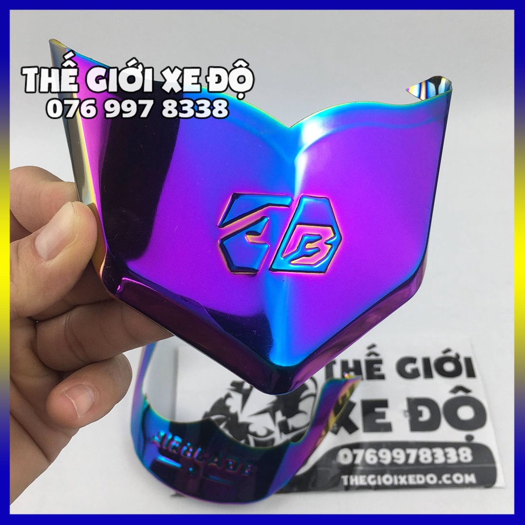 Mỏ dè AB 160 125 cc 2023 titan - phụ kiện đồ chơi ốp mũi dè trước sau xe Air Blade