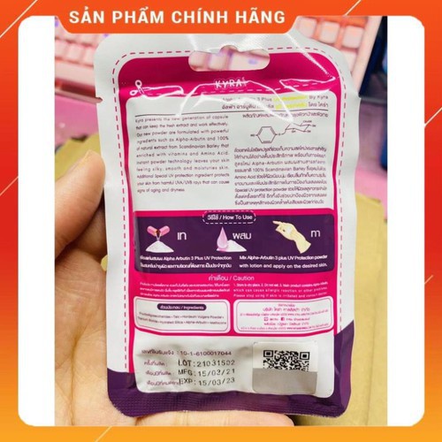 Vỹ 10 Viên kích Trắng ALPHA ARBUTIN 3 Plus NEW UV Thái Lan