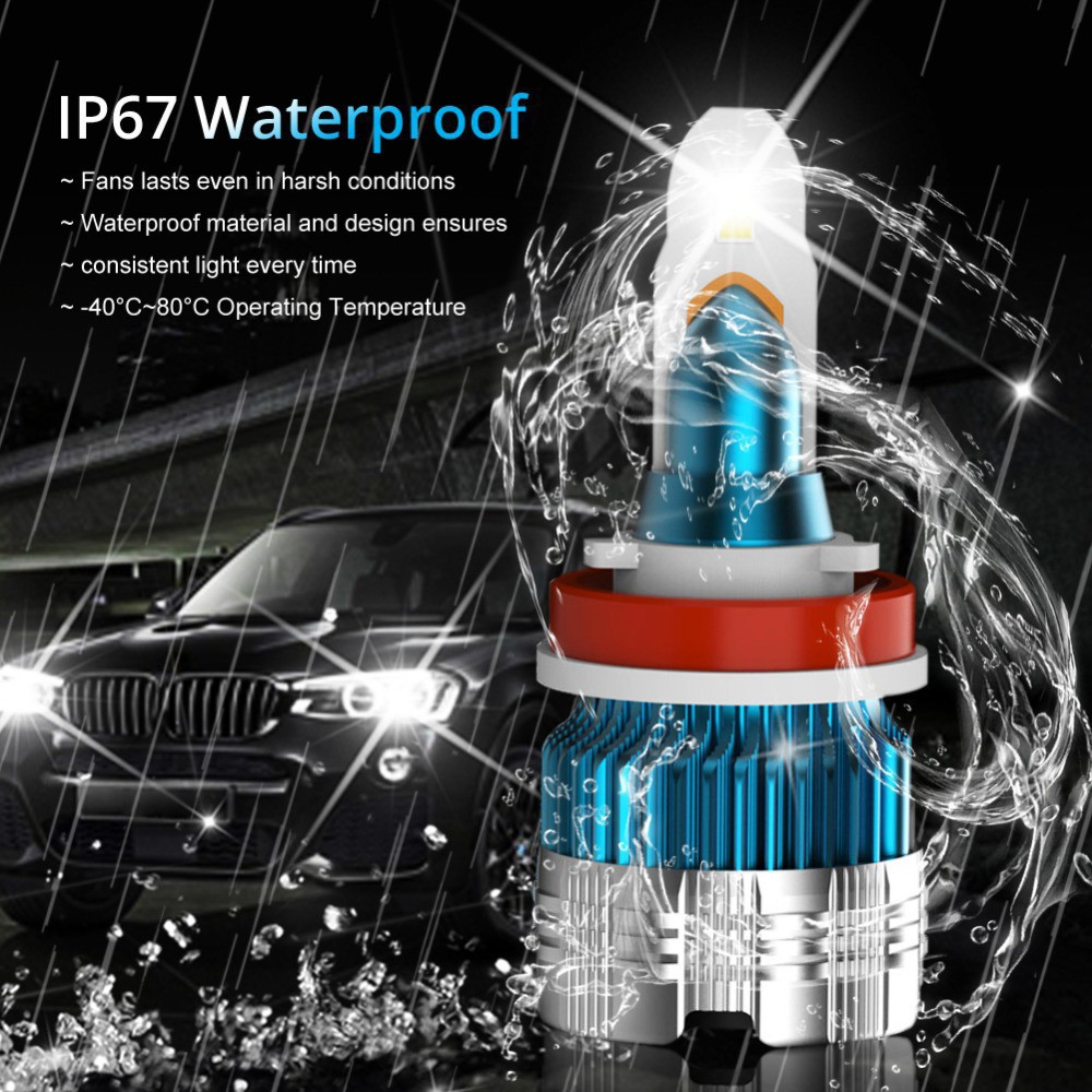 Bóng đèn pha LED MI2 H4 H7 H8 H11 H1 HB3 HB4 9006 H3 H16 9005 cho xe hơi