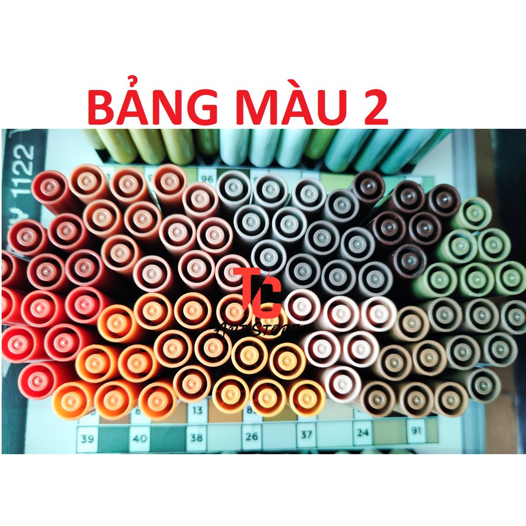 [TC Art Store] (BẢNG 2) Bút Brush Marker Marvy Uchida Le Plume II MÀU SỐ 20-39