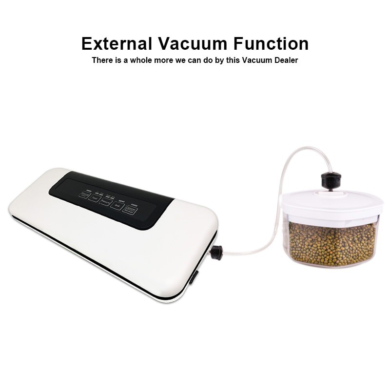 [TẶNG 10 TÚI] Máy hút chân không tự động Vacuum Sealer BioloMix W300 chế độ hút khô, ướt, mềm cho máy nấu chậm Sous vide