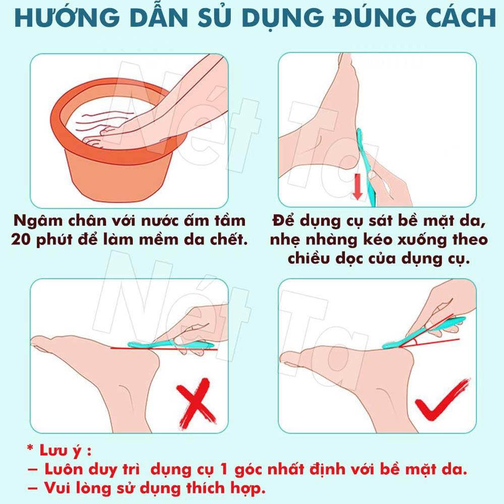 Chà gót chân 8in1 cao cấp tẩy da chêt, nứt nẻ, chai chăm sóc móng đa năng Nét Ta NT811