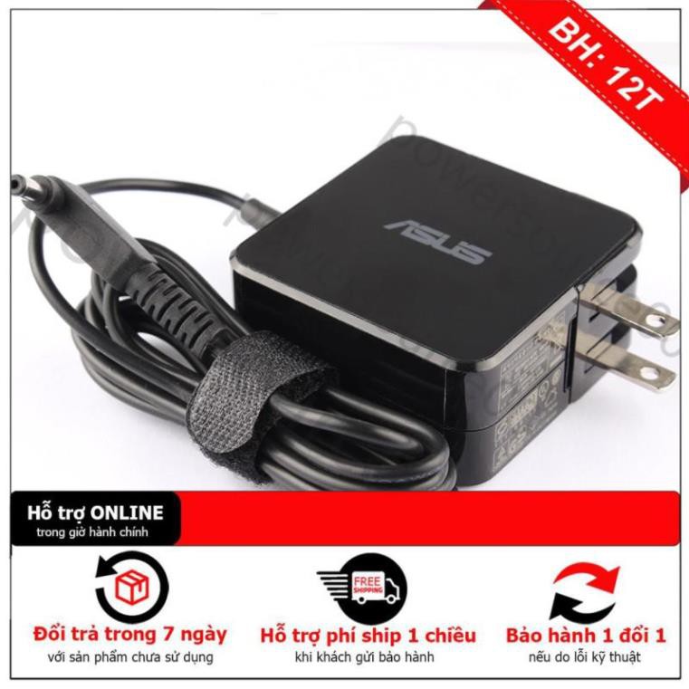 Sạc Dành Cho Laptop Asus 19v-2.37A Chân Nhỏ Vuông Zin - Hàng Nhập Khẩu