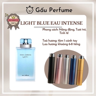 Mẫu thử nước hoa chính hãng D&G Light blue eau intense (Intense nữ) 10ML