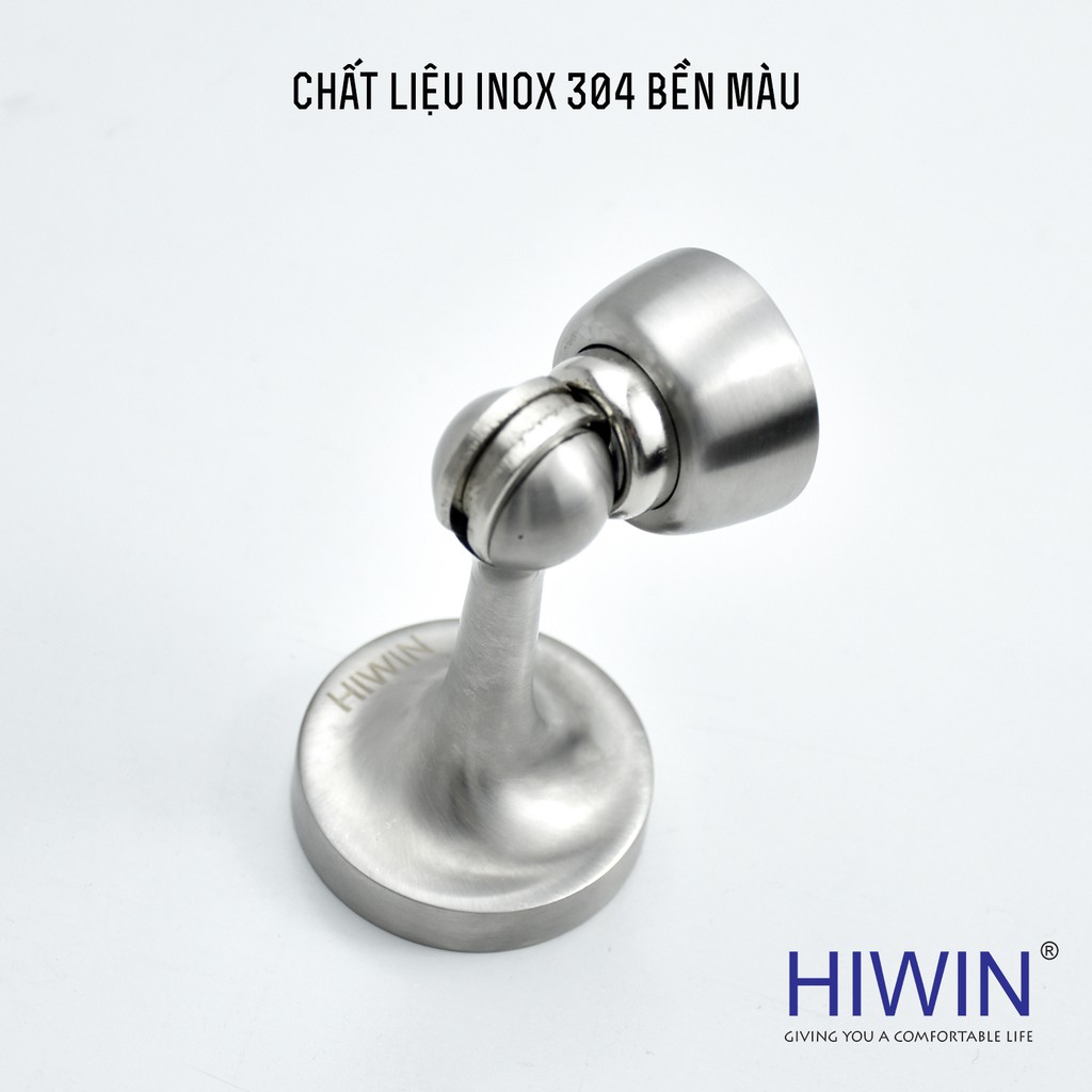 Hít cửa nam châm đế tròn kích thước nhỏ gọn inox 304 Hiwin Y-9001