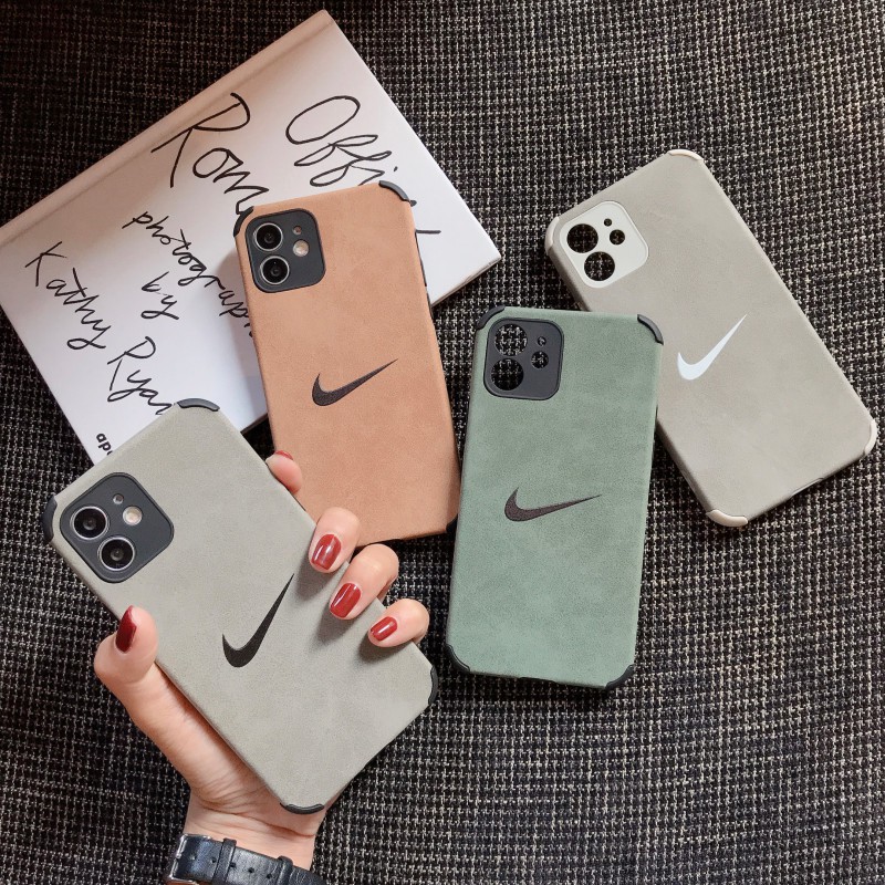 Ốp điện thoại mềm in logo Nike đơn giản cho Iphone 12 / Pro / Max / Mini / 11 / Xs Max / Xr / X / I7 / 7p / 8 / 8 Plus