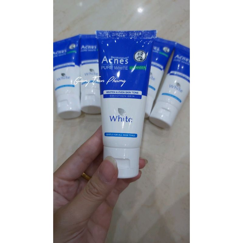 Sữa rửa mặt dưỡng trắng Acnes pure white 25g