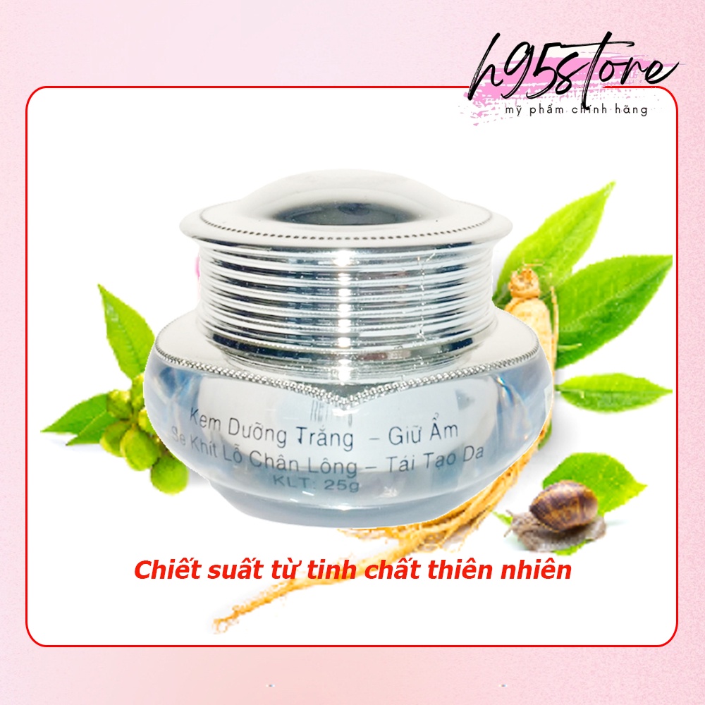 Kem SH Today ốc sên linh chi dưỡng trắng da mặt giữ ẩm tái tạo da chống lão hóa 25g