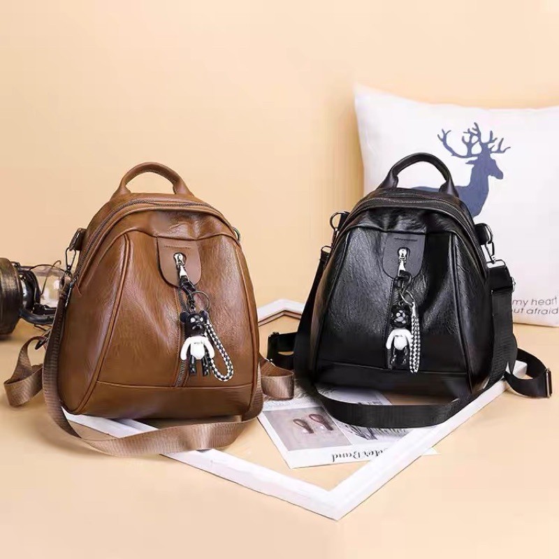 Balo nữ 👜 Free Ship 👜 Ba lô Du Lịch To Nhiều Ngăn Đi Chơi Đi Học Đều Được