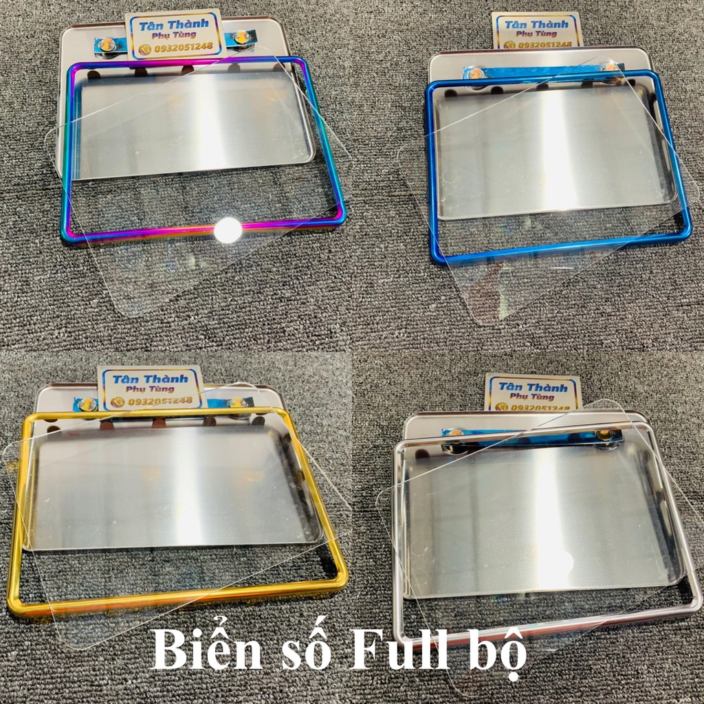 Khung Biển số xe máy: titan, vàng, inox, 7 màu dày, đẹp