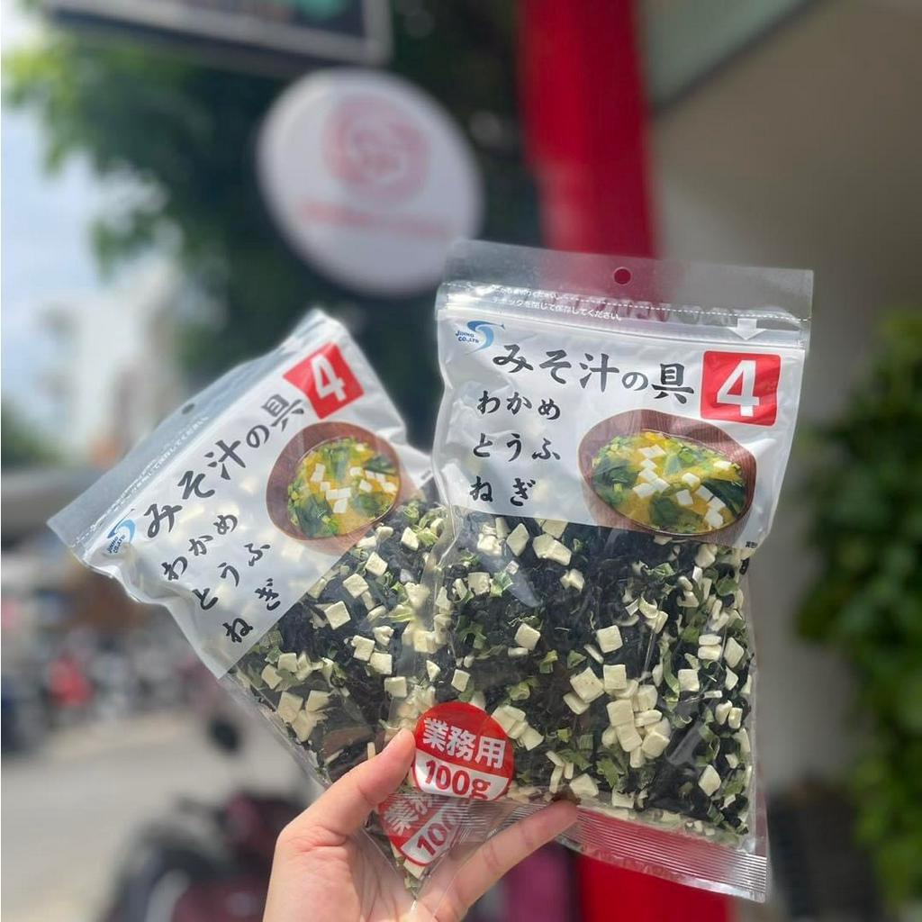 Canh Miso rong biển đậu hũ khô Nagaya Nhật Bản (100g)