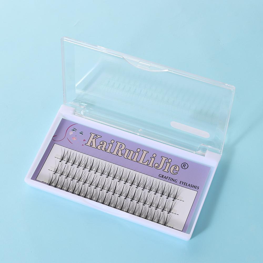 Hộp 60 Cụm Lông Mi Giả Nối Dài Tự Nhiên Lâu Trôi Thời Trang Cho Salon &amp; Nhà Ở