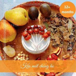 Kẹo mút chống ho nước cốt lê handmade