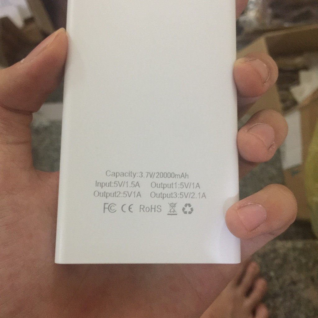 Sạc dự phòng 20000 mAh thế hệ mới,kiểu dáng nhỏ gọn tiện ích | BigBuy360 - bigbuy360.vn