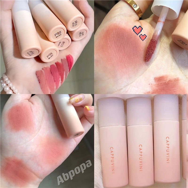 [Hàng mới về] Son lì có dưỡng lâu trôi không thấm nước mềm mịn thời trang dễ thương cho nữ