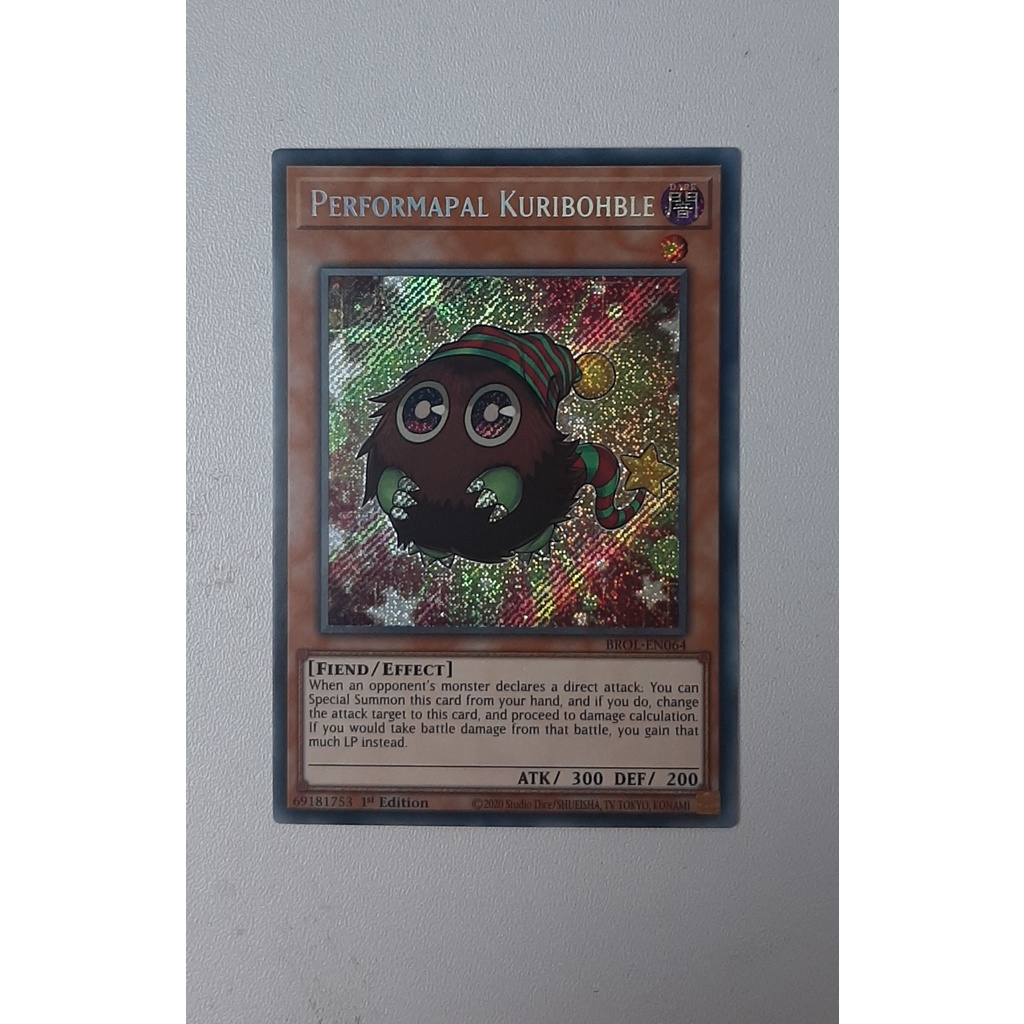 THẺ YUGIOH MÃ BROL-EN064 - Performapal Kuribohble - Secret Rare 1st Edition