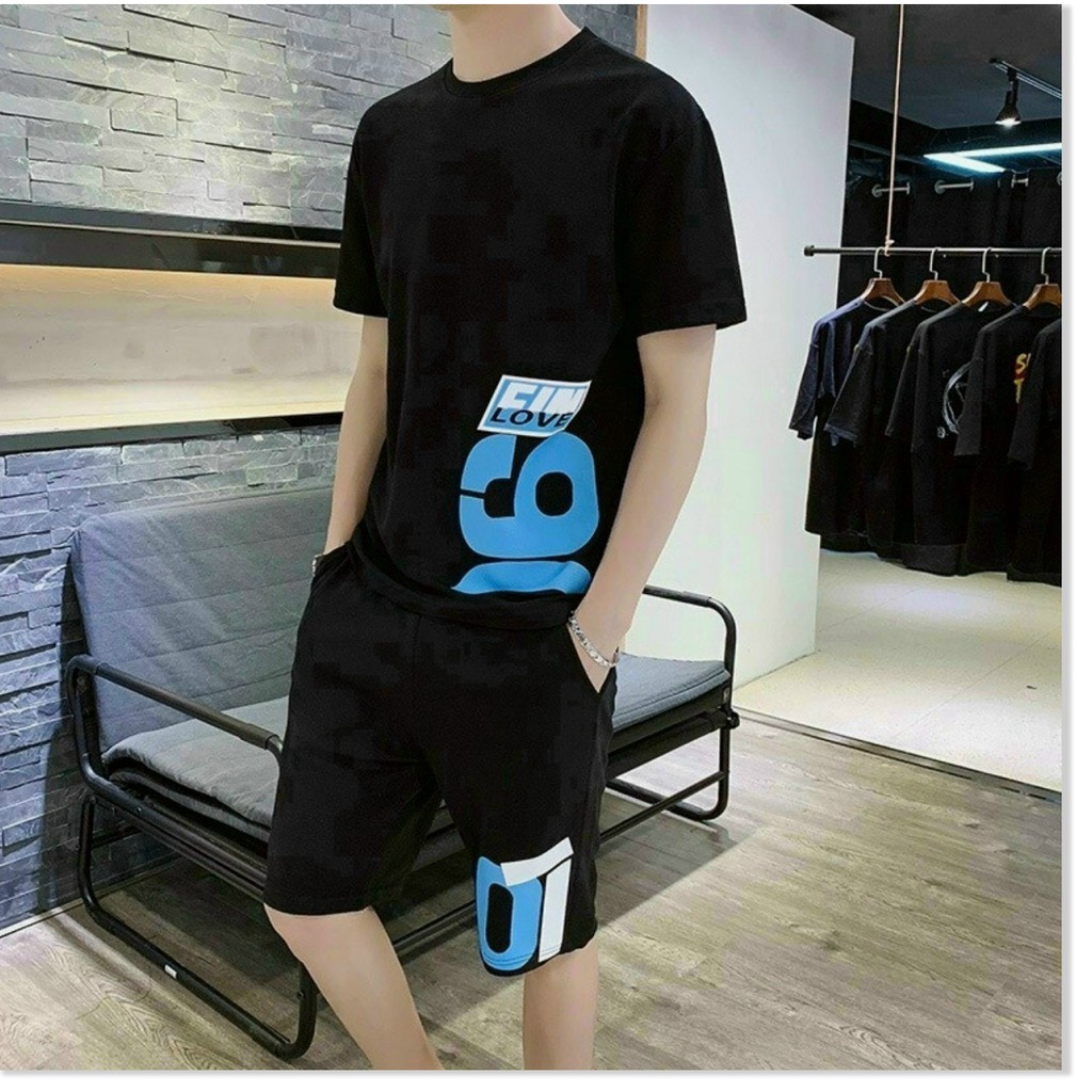 SÉT BỘ THUN NAM THỂ THAO CÁ TÍNH IN 3D LOANG CHỮ A ĐẸP Y HÌNH