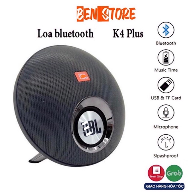 Loa bluetooth K4+ ,loa nghe nhạc bluetooth xách tay,giá rẻ,chống nước,công nghệ blutooth 5.0 - BENSTORE86