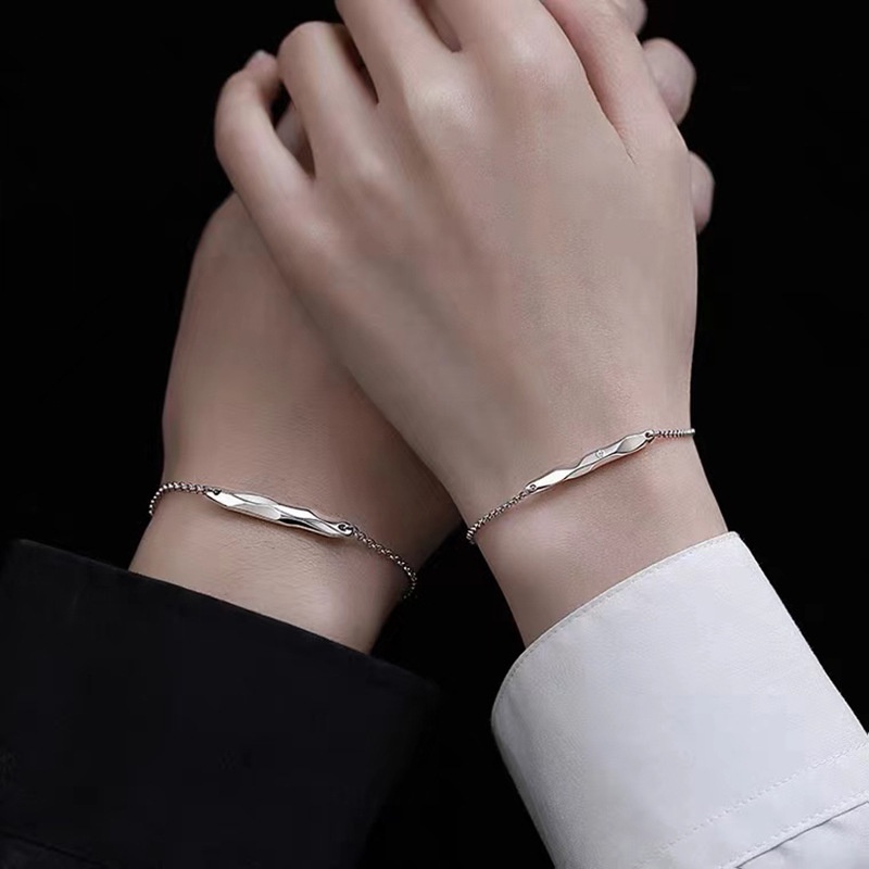 Vòng Tay Cặp Đôi Họa Tiết Hình Học Đơn Giản Thời Trang