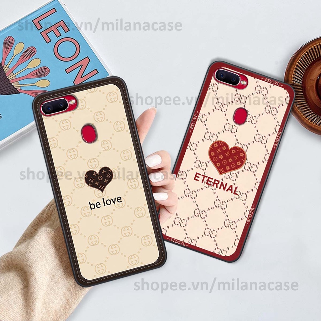 Ốp Oppo A5s / A7 / F9 / A12 hình trái tim be love tình yêu siêu đẹp, cá tính, thời trang