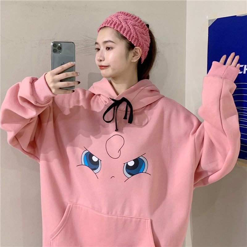 Áo Hoodie Dáng Rộng Họa Tiết Pokemon Xinh Xắn Theo Phong Cách 2021 Dành Cho Nữ | BigBuy360 - bigbuy360.vn